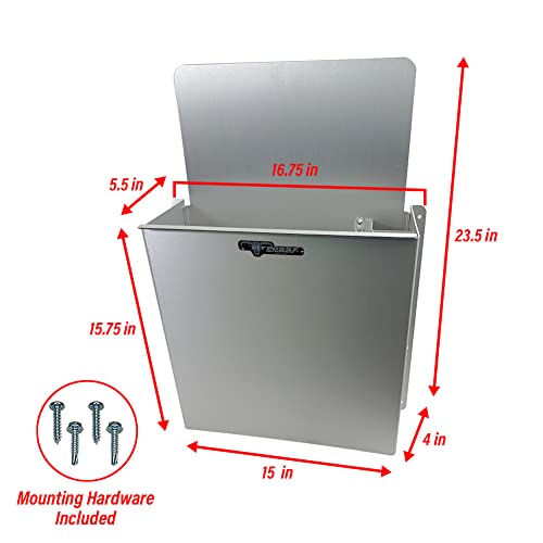 Pit Posse PP3351 Aluminum Wall Mount Floor Jack Holder Pouch - Product Imagery