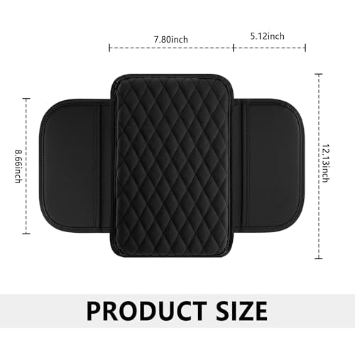 Stacool Upgraded Car Center Console Cover,Microfiber Leather Car - Product Imagery