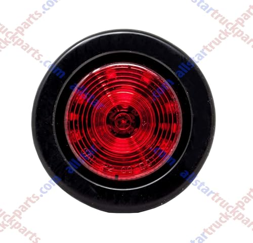 All Star Truck Parts 2X 2.5 Red 12 Led Round Side Marker - Product Imagery