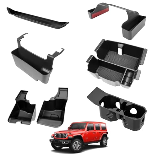 Center Console Organizer for 2024-2025 Jeep Wrangler JL 4XE - Product Imagery
