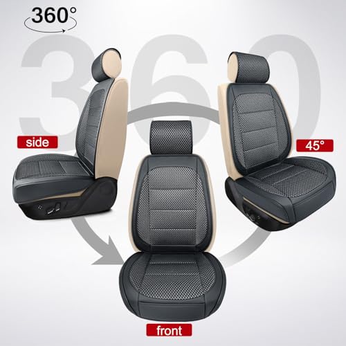 1 Pack Black Ventilated Cooling Car Seat Covers for Summer - Product Imagery