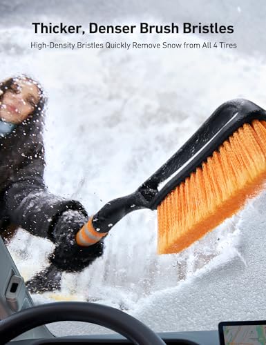 AstroAI 27" 2-in-1 Detachable Snow Brush & Ice Scrapers for Car - Product Imagery