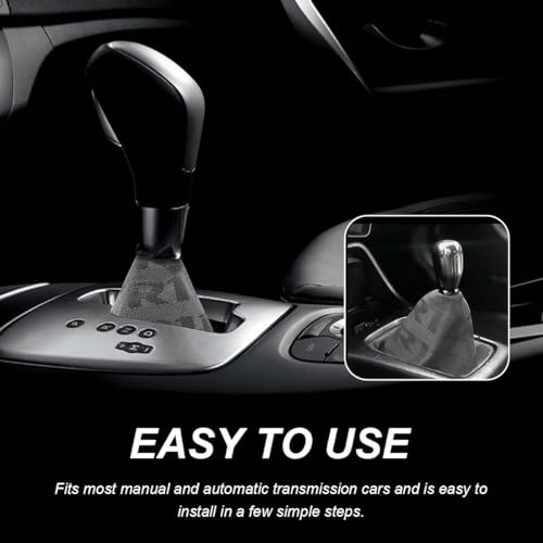 Car Shift Boot Cover, Fabric Shifter Lever Knob Boot Dustproof - Product Imagery
