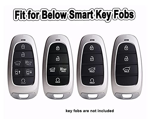 Soft TPU Key Fob Cover Fit for Hyundai Sonata Santa Fe Tucson - Product Imagery