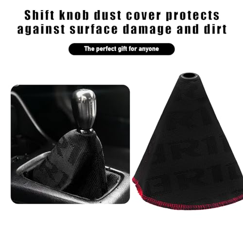 Car Shift Knob Dust Cover, Shift Boot Cover, Hyper Fabric - Product Imagery
