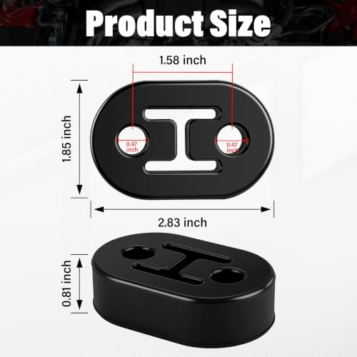 SINGARO Rubber Exhaust Hanger, Muffler Exhaust System, Heavy - Product Imagery