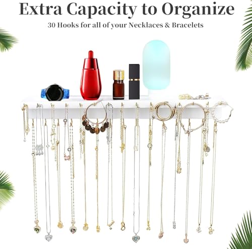 YYILIS Necklace Holder, Upgraded Extra Large Wall Necklace - Product Imagery