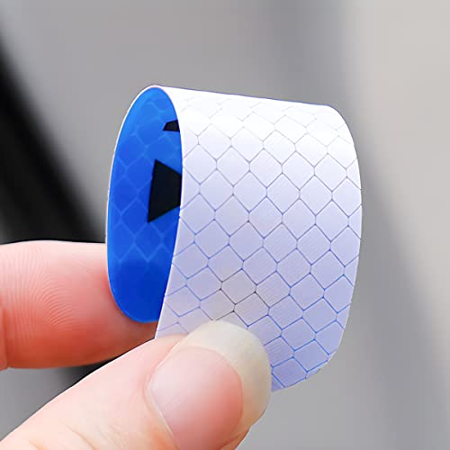 4PCS Car Door Reflective Warning Stickers, Blue - Product Imagery