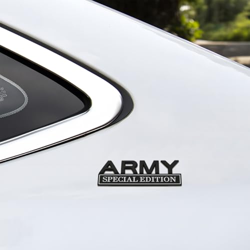 Army Special Edition Emblem, 2PCS 3D Letters Metal Strong - Product Imagery