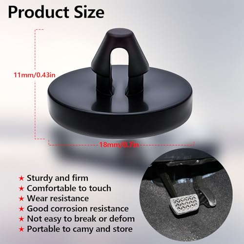 4Pcs Brake Light Switch Stopper Kit - Durable Rubber Pedal Pad- - Product Imagery