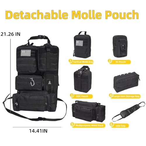 Tactical Car Seat Back Organizer,Tactical Molle Seat Back - Product Imagery