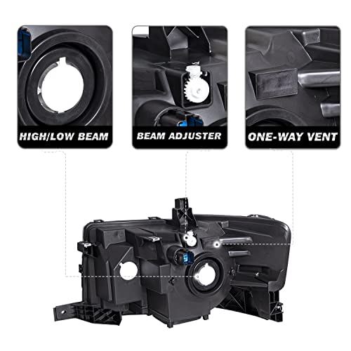 SOCKIR Headlight for 2009-2012 Ford Flex Not Hybrid Not for HID - Product Imagery