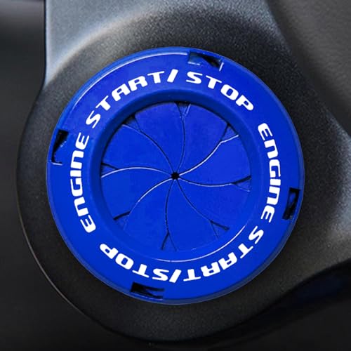 Tybasthe Rotary Push Start Button Cover, Car Accessories Engine - Product Imagery