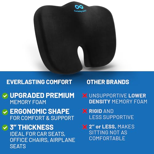 Everlasting Comfort Car Seat Cushions - Memory Foam Soft Car - Product Imagery