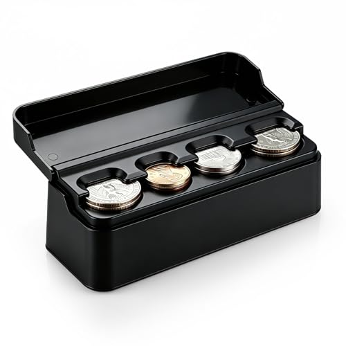 SINGARO Coin Holder for Car, Coin Change Organizer Compatible - Product Imagery