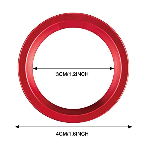 TOMALL Aluminum Engine Start Stop Push Button Cover Trim - Product Imagery