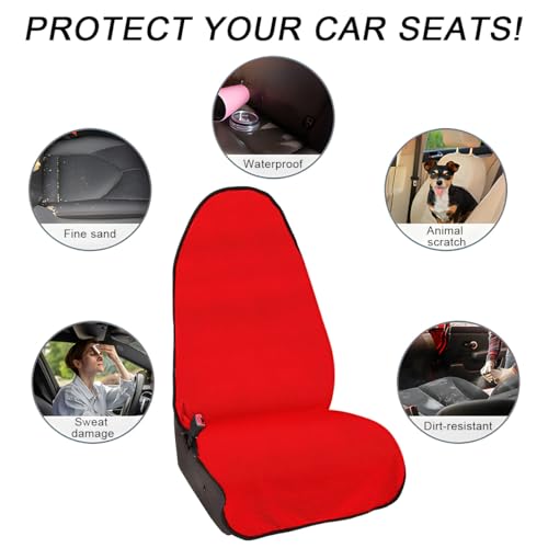 DXNQ 2PCS Car Towel Seat Cover, Waterproof Sweating Non-Slip - Product Imagery
