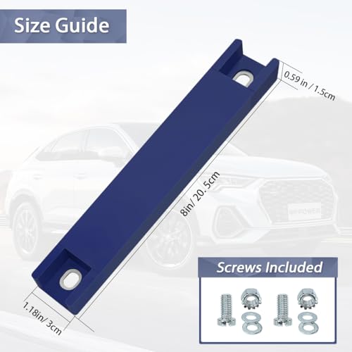 WFPOWER Magnetic License Plate Holder, 2 Pack Rubber Coated - Product Imagery