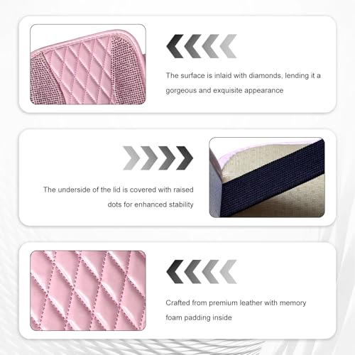 Bling Car Center Console Cover, Sparkling Leather Armrest - Product Imagery