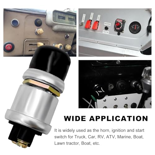 Ohleats 2 PCS Push Button Momentary Starter Switch, 12V/24V Horn - Product Imagery