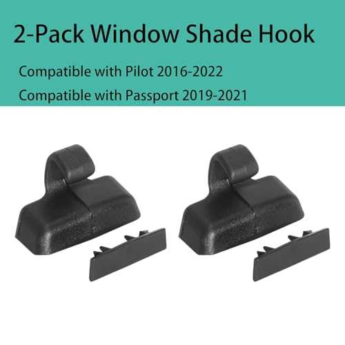 2Pack Rear Window Sun Shade Hook Clip Compatible with Honda - Product Imagery