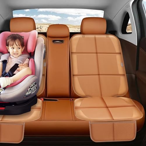 Meolsaek Car Seat Protector for Child Car Seat，Non-Slip Backing - Product Imagery