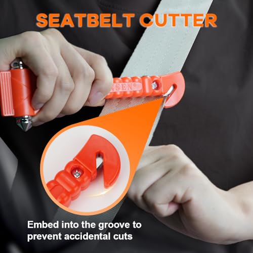 SINSEN Car Safety Hammer Set of 2 Emergency Escape Tool Auto Car - Product Imagery