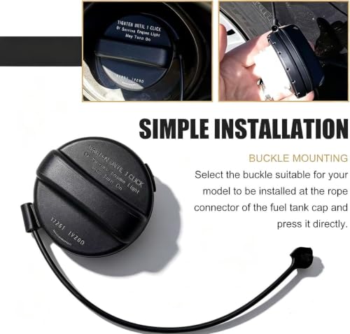 1 PC Fuel Cap, Leakproof Tight Fit Gas Tank Cap, ABS Sfuel Cap - Product Imagery