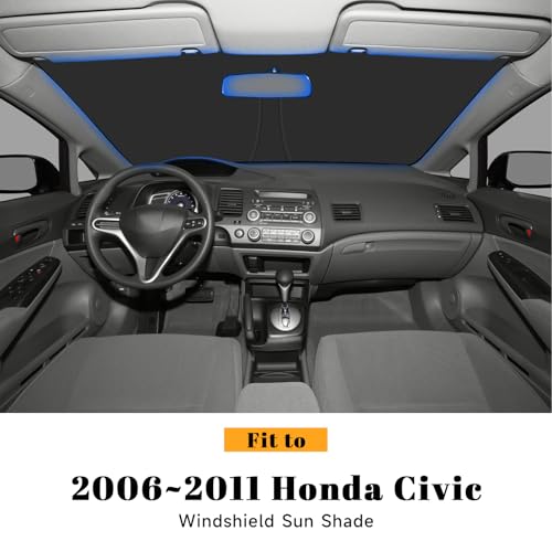 Car Windshield Sun Shade for Honda 2006-2011 Civic Accessories - Product Imagery