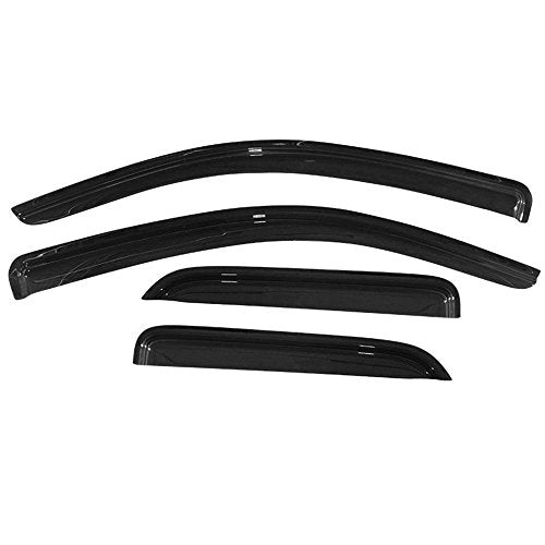 Smoked Window Visors Deflectors Rain Guards for 2014-2018 - Product Imagery
