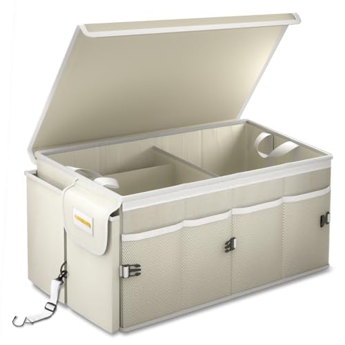 MIKKUPPA Trunk Organizer with Lid - 65L Collapsible Car - Product Imagery
