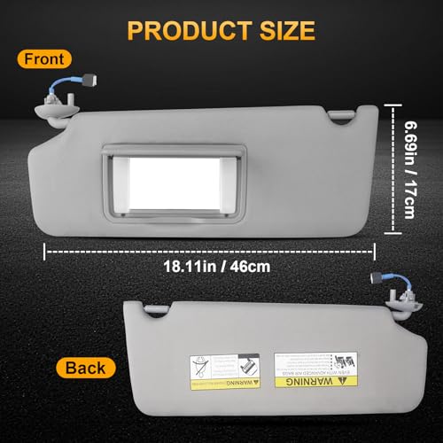 ItranMc Sun Visor Driver Side for 2016-2022 Honda Pilot, - Product Imagery