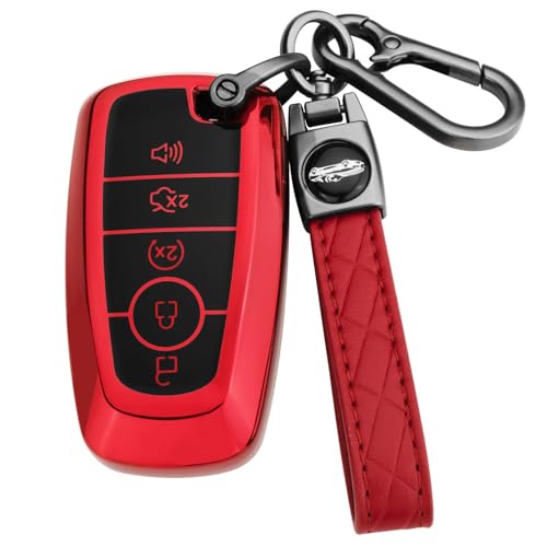 XIYANG TRADE For Ford Key Fob Cover with Keychain,for Explorer - Product Imagery