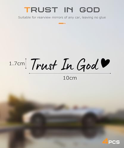 SCUARI 4PCS Car Stickers,Cars Decals,Car Accessories Trust in - Product Imagery