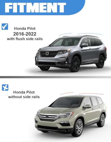 FengYu Roof Rack Cross Bars for Honda Pilot 2016-2022 with Flush - Product Imagery