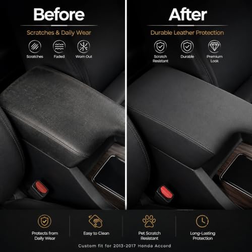 AOMSAZTO Center Console Armrest Cover for Honda Accord 2013-2017 - Product Imagery