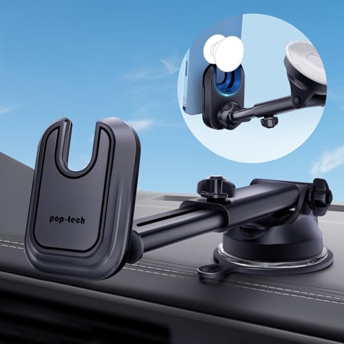 pop-tech Car Phone Mount for Pop Socket: Suction Cup Cell Phone - Product Imagery
