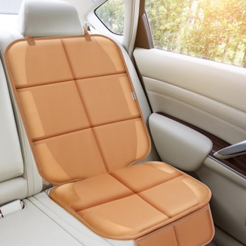 Meolsaek Car Seat Protector for Child Car Seat，Non-Slip Backing - Product Imagery