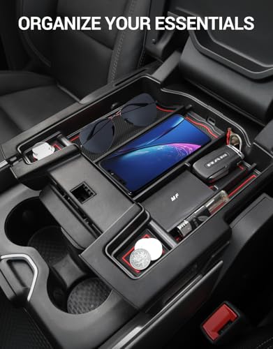Motrobe Center Console Organizer for 2019-2026 Dodge RAM 1500 - Product Imagery