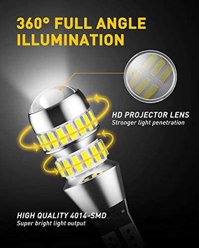 AUXITO 912 921 LED Bulb Reverse Light Bulbs, 600% Ultra Bright - Product Imagery