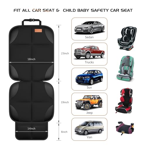 SMART ELF Car Seat Protector, Thickest Padding and Non-Slip - Product Imagery