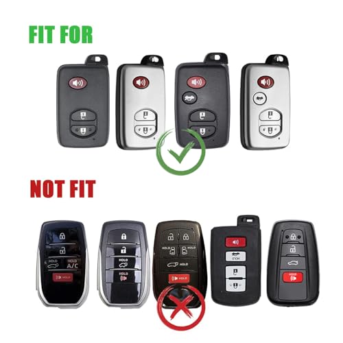 Zinc Alloy Carbon Fiber Style Smart Key Fob Case Cover Shell - Product Imagery