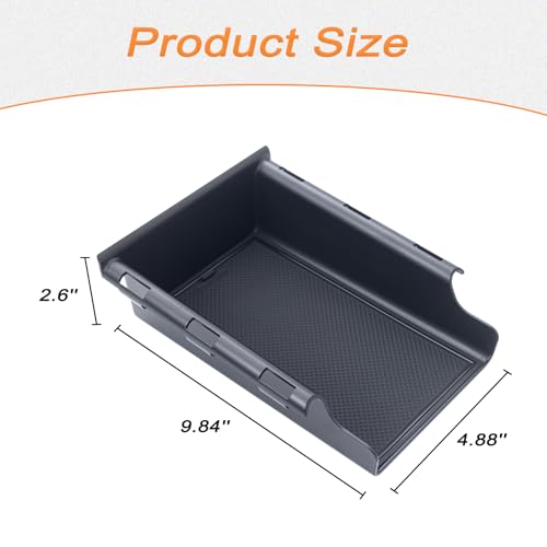 Front Under Seat Tray Compatible with 2018-2026 Jeep Wrangler & - Product Imagery
