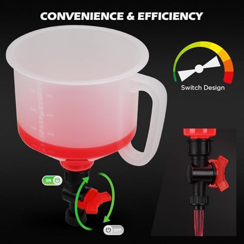 22-Piece No-Spill Coolant Filling Funnel Kit and Siphon Hose - Product Imagery
