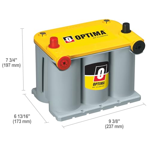 OPTIMA® Batteries High Performance D75/25 YELLOWTOP® Sealed AGM - Product Imagery