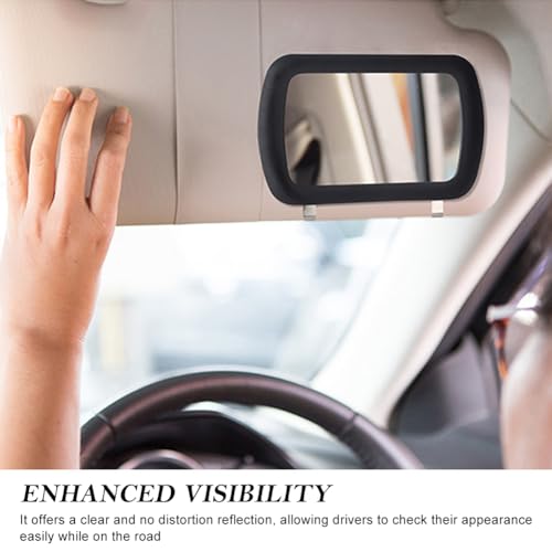 Tookie 2 Pack Clip-On Visor Mirror, Car Sun Visor Mirror HD - Product Imagery