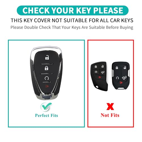 MILD EAST for Chevy Soft TPU Key Fob Cover with Keychain - Product Imagery