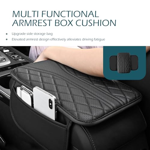Car Center Console Cover, Leather Car Console Covers, Arm Rest - Product Imagery