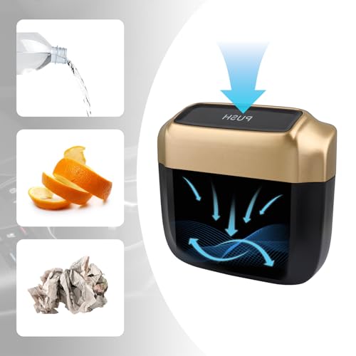 IHOTDER 2PCS Car Trash Can with Lid + 60PCS Garbage Bag,Mini - Product Imagery