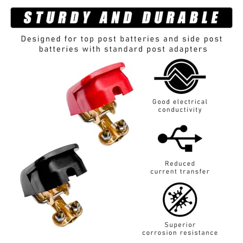 KVAEY Quick Release Connectors Battery Terminal Clamp, Quick - Product Imagery